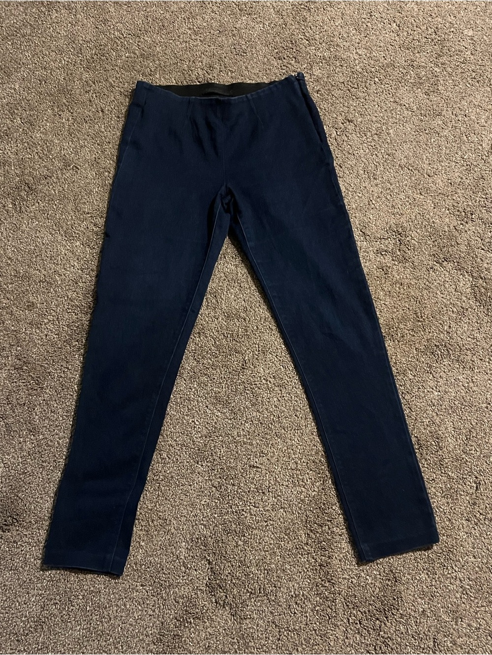 Kenneth Cole stretch, side zip with elastic waist denim